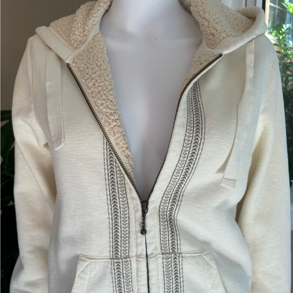 Natural Reflections Cream Sherpa Jacket - Picture 2 of 8